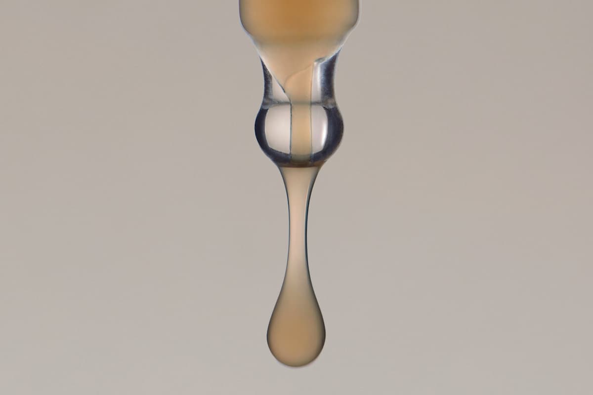 Gota de sérum de cosmética natural
